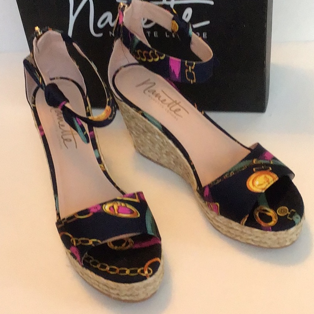 Nanette Lepore wedged sandals